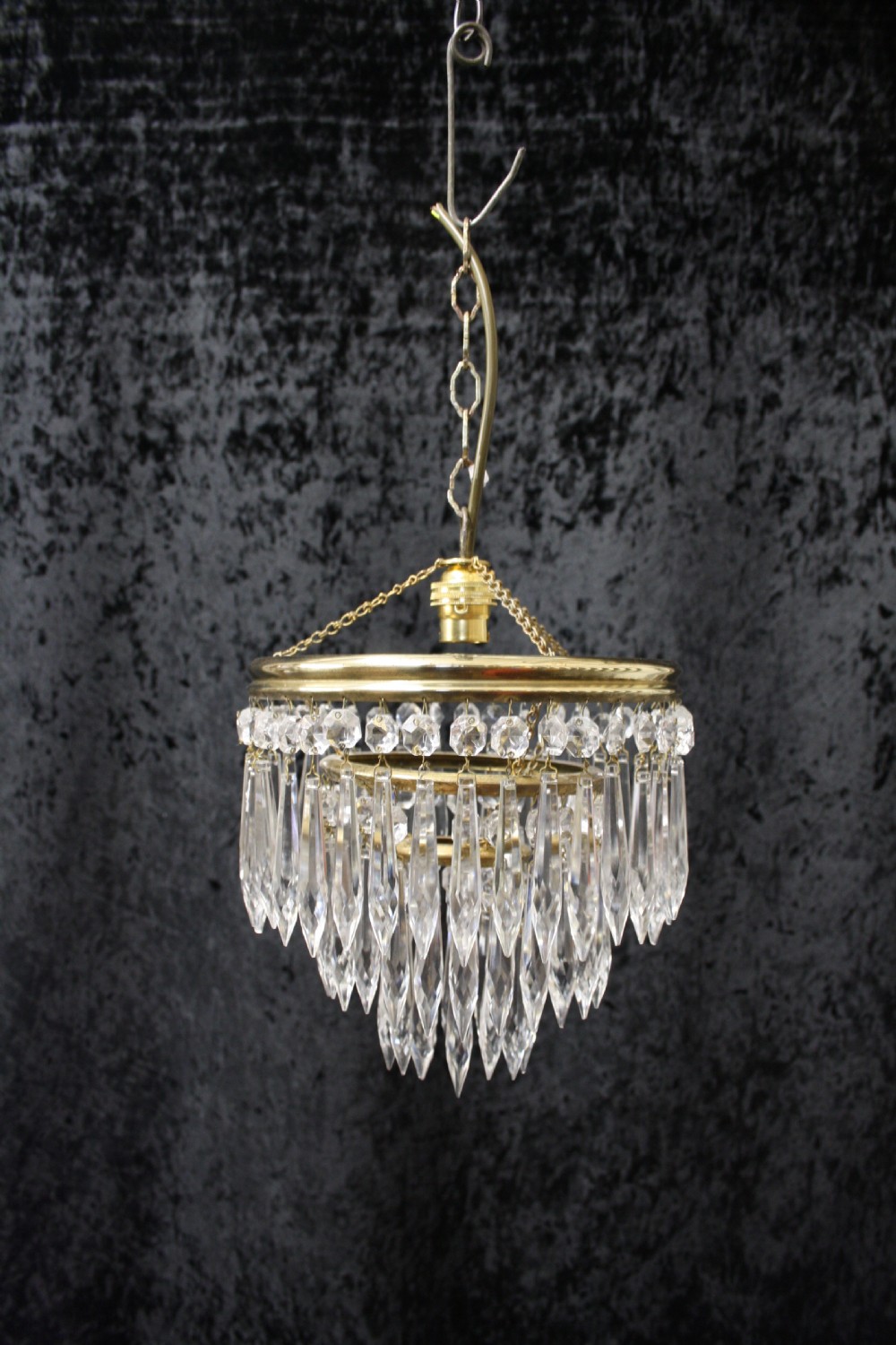 Early 20th century pair of spike chandeliers View IV