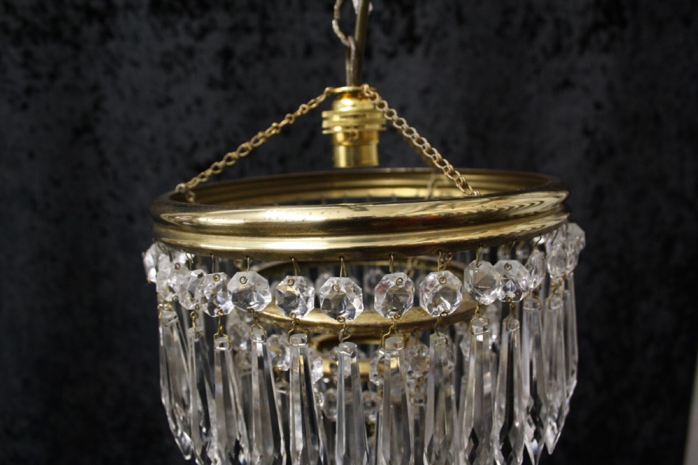 Early 20th century pair of spike chandeliers View V