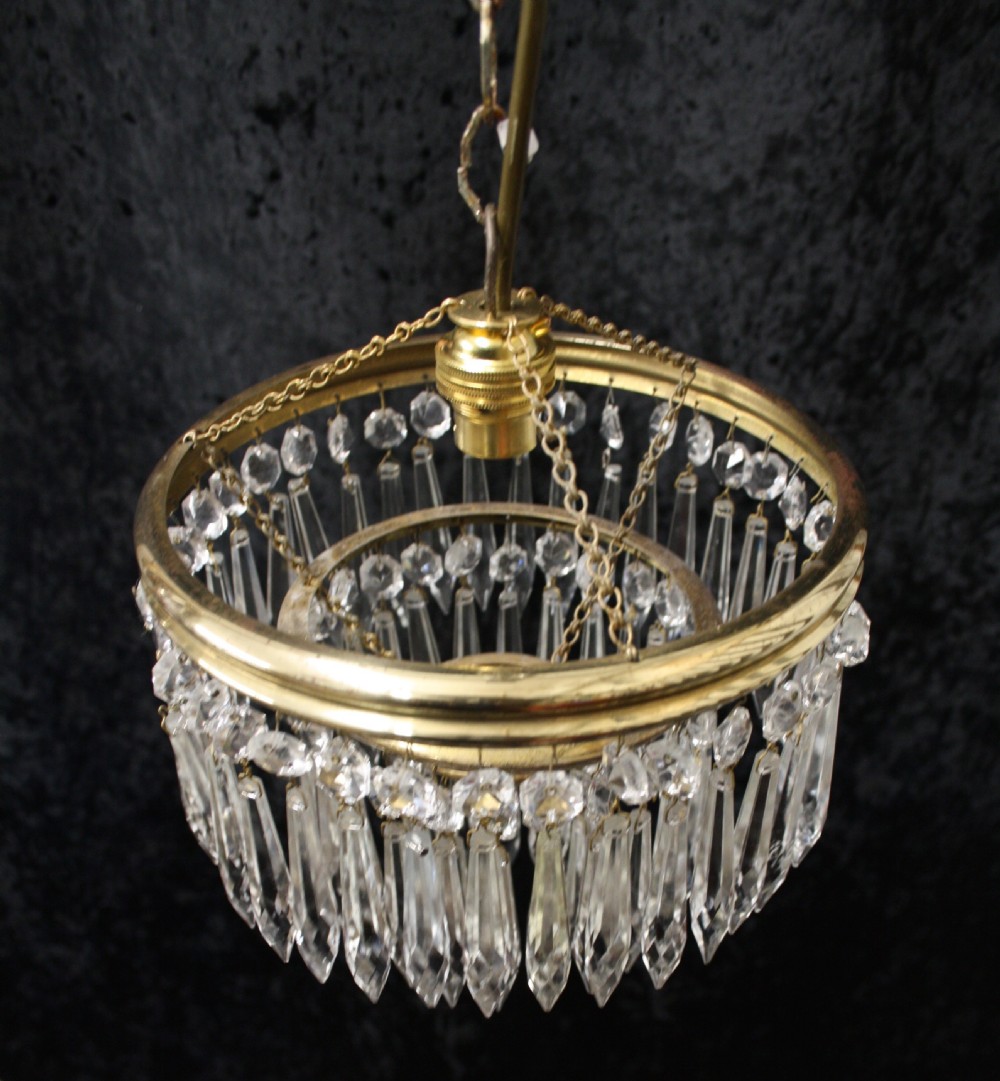 Early 20th century pair of spike chandeliers View VI