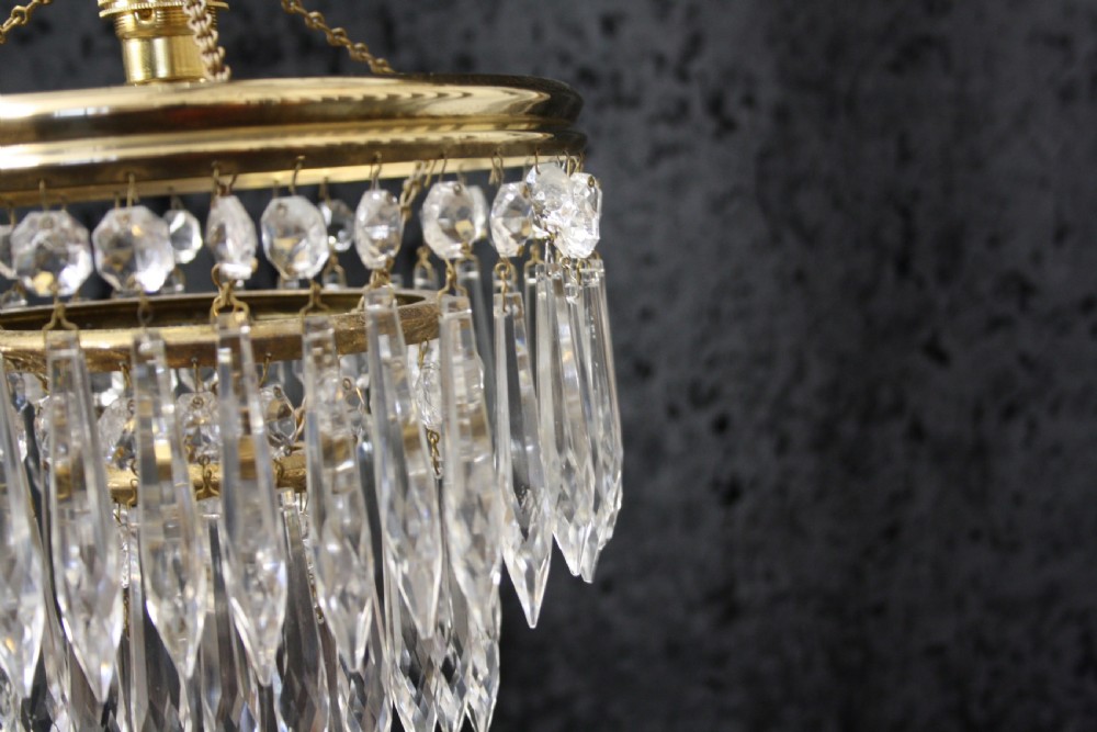 Early 20th century pair of spike chandeliers View VIII