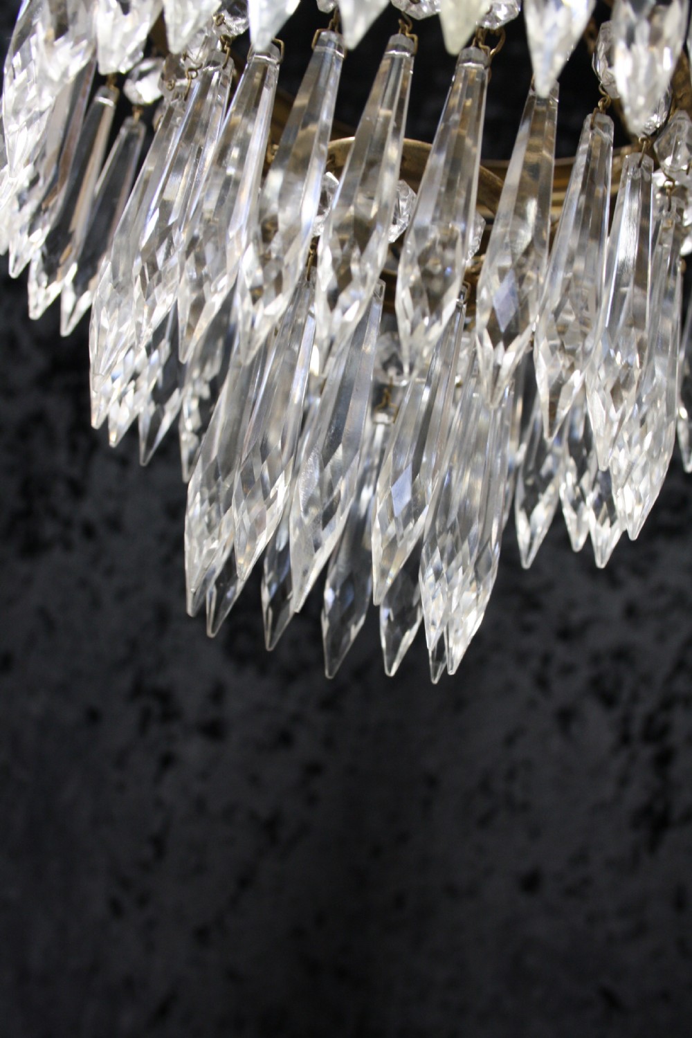 Early 20th century pair of spike chandeliers View IX