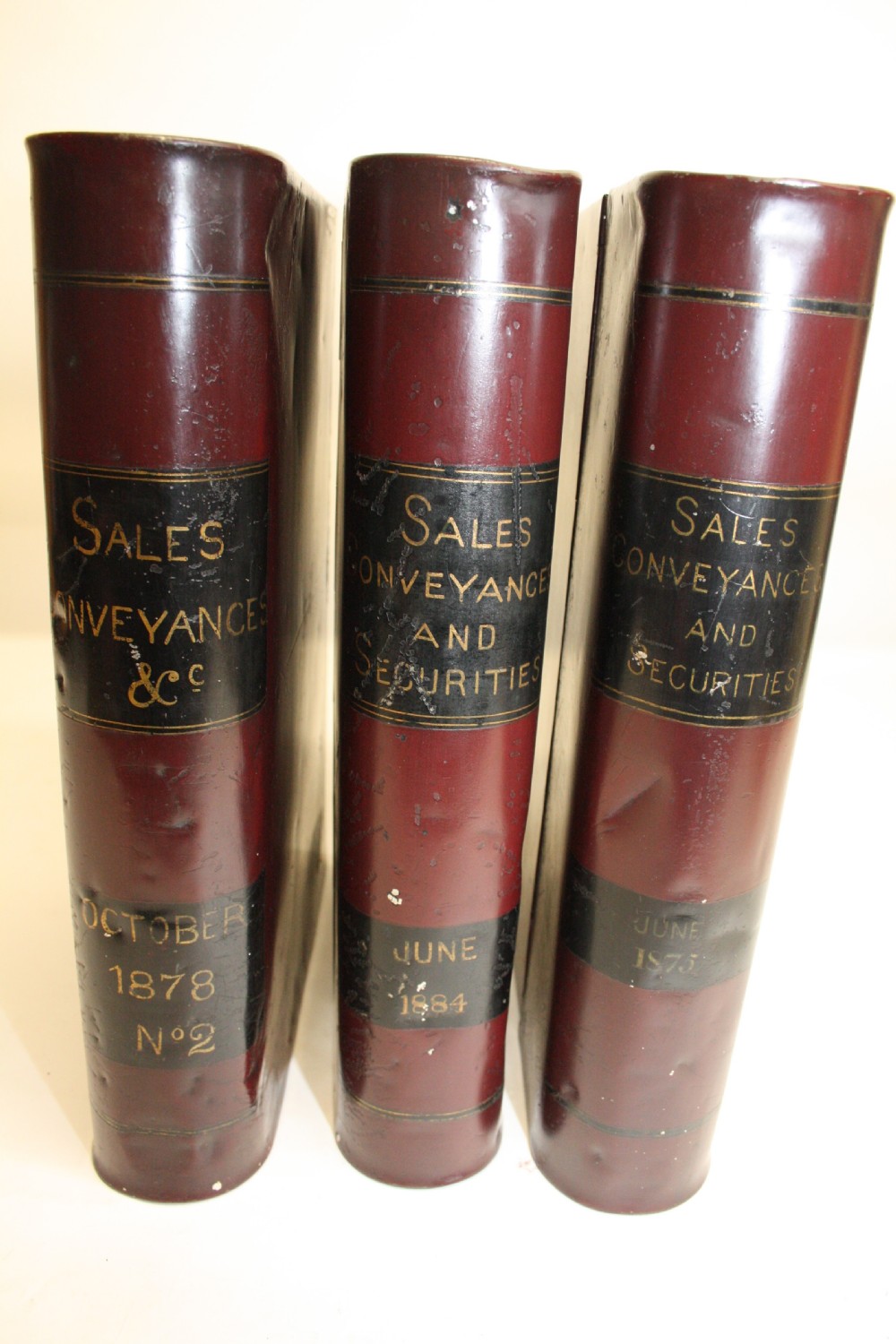 Three toleware file boxes View X