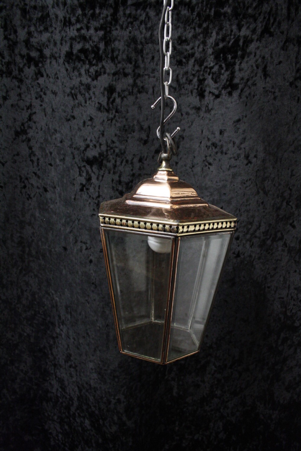Early 20th century Pair of copper and brass lanterns View IV
