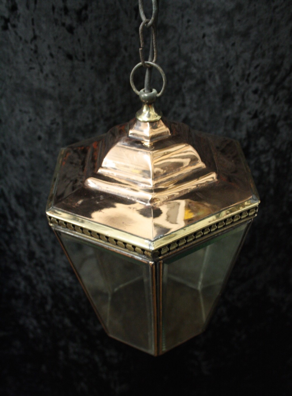 Early 20th century Pair of copper and brass lanterns View VIII