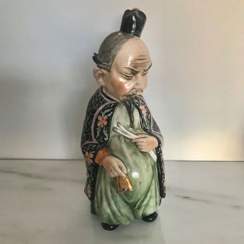 CHINESE CERAMIC HAND ENAMEL DECORATED FIGURINE C1900 - ADDITIONAL PHOTO 7