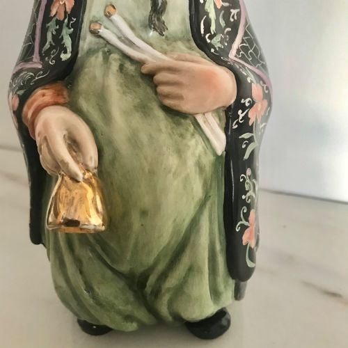 CHINESE CERAMIC HAND ENAMEL DECORATED FIGURINE C1900 - ADDITIONAL PHOTO 9
