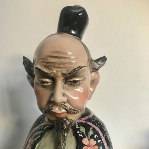 CHINESE CERAMIC HAND ENAMEL DECORATED FIGURINE C1900 - ADDITIONAL PHOTO 12