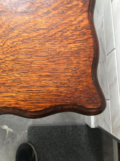 OAK BARLEYTWIST OCCASIONAL TABLE C1920 - ADDITIONAL PHOTO 12