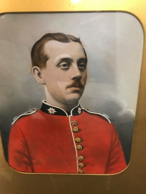 19TH OIL PORTRAIT OF COLDSTREAM GUARDSMAN MILITARY PAINTINGS - ADDITIONAL PHOTO 2