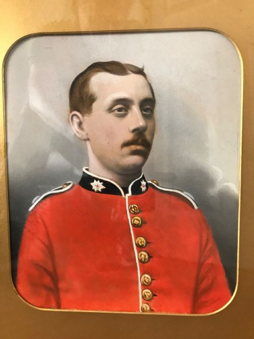 19TH OIL PORTRAIT OF COLDSTREAM GUARDSMAN MILITARY PAINTINGS - ADDITIONAL PHOTO 9