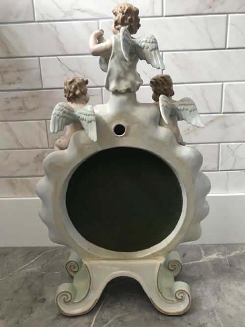 CHERUB PORCELAIN DRESSING TABLE MIRROR WITH FLOWERS CONTINENTAL FACTORY - ADDITIONAL PHOTO 18
