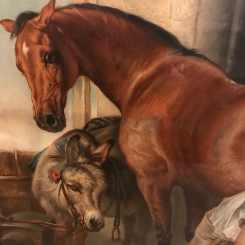 PEARS PRINT AFTER EDWIN HENRY LANDSEER SHOEING HORSE - ADDITIONAL PHOTO 2