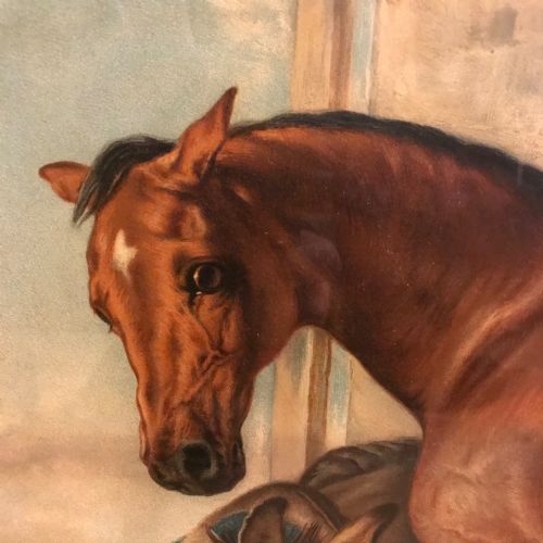 PEARS PRINT AFTER EDWIN HENRY LANDSEER SHOEING HORSE - ADDITIONAL PHOTO 3