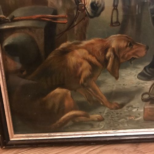 PEARS PRINT AFTER EDWIN HENRY LANDSEER SHOEING HORSE - ADDITIONAL PHOTO 5