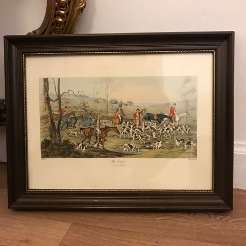 HUNTING LITHOGRAPH AFTER AIKEN PUBLISHED AUG 1821 - ADDITIONAL PHOTO 3