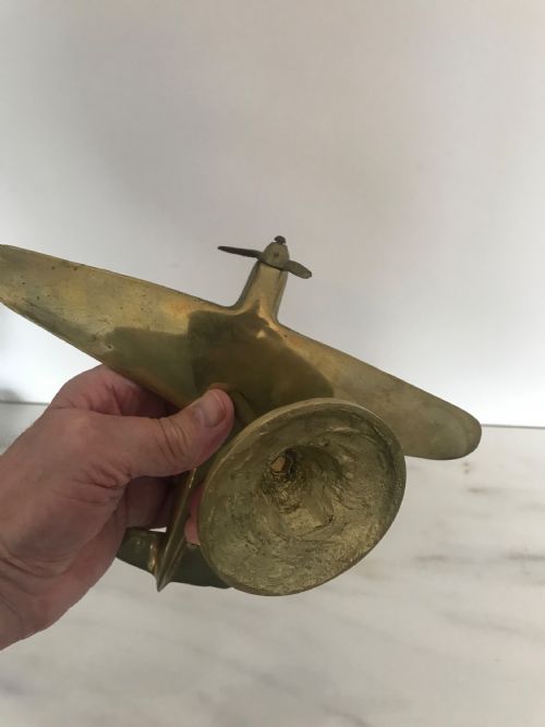 SOLID BRASS HURRICANE AIRCRAFT WARTIME DESK MODEL - ADDITIONAL PHOTO 7