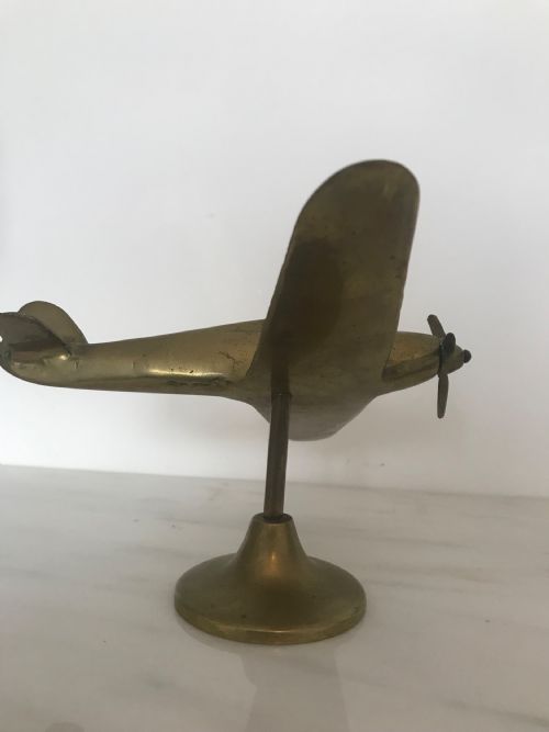 SOLID BRASS HURRICANE AIRCRAFT WARTIME DESK MODEL - ADDITIONAL PHOTO 6