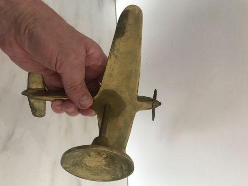 SOLID BRASS HURRICANE AIRCRAFT WARTIME DESK MODEL - ADDITIONAL PHOTO 10