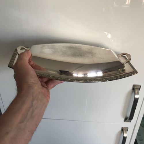 SHEFFIELD PLATE BOAT SHAPED VEGETABLE TUREEN WITH HANDLES - ADDITIONAL PHOTO 10