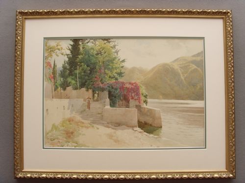 Italian Lake Como by Robert George Talbot Kelly Watercolour Painting Signed & Dated 1909