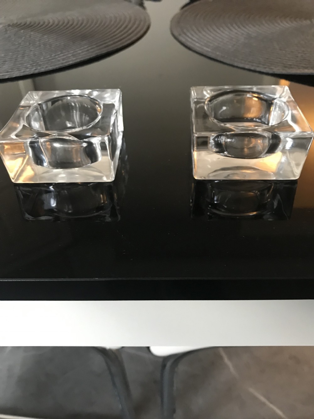 A rectangular silver-plated desk tidy featuring molded pen grooves, two square inkwell recesses, a scrollwork border, and decorative corner feet. View VIII