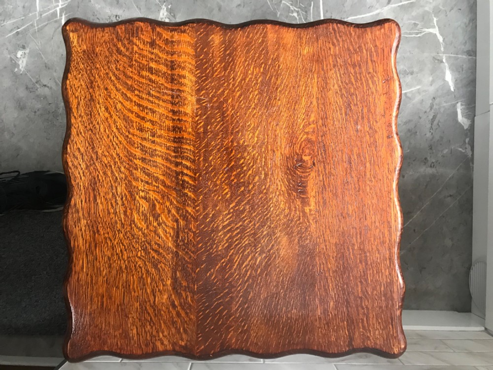 Oak Barley-twist Occasional Table c1920 View XI