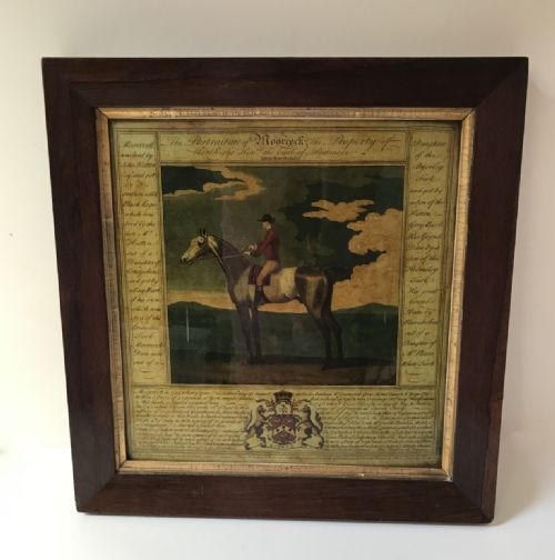 Rare Glass Painting of 'Moorcock"