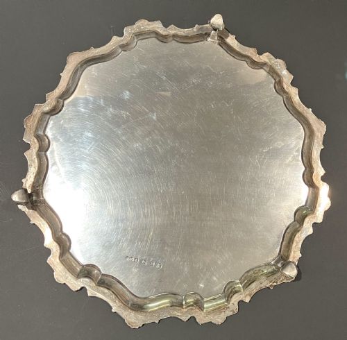 !4" Silver Salver weighing 40 oz