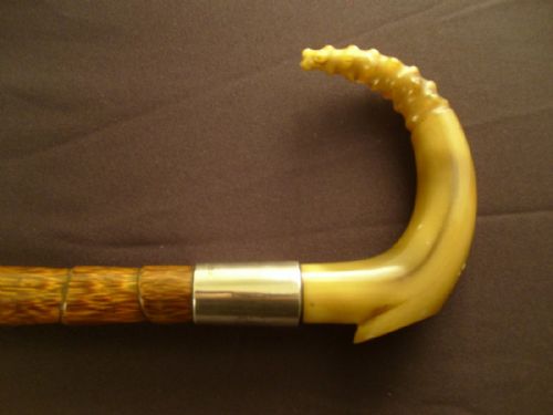 Horn  Silver Mounted Walking Stick