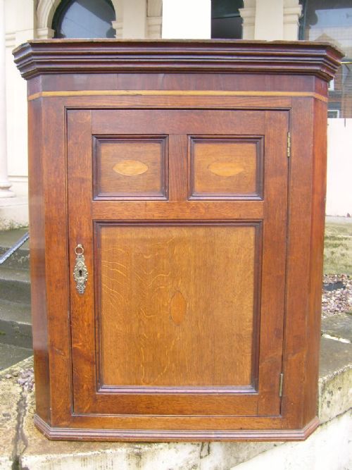 Oak Georgian Corner Cupboard