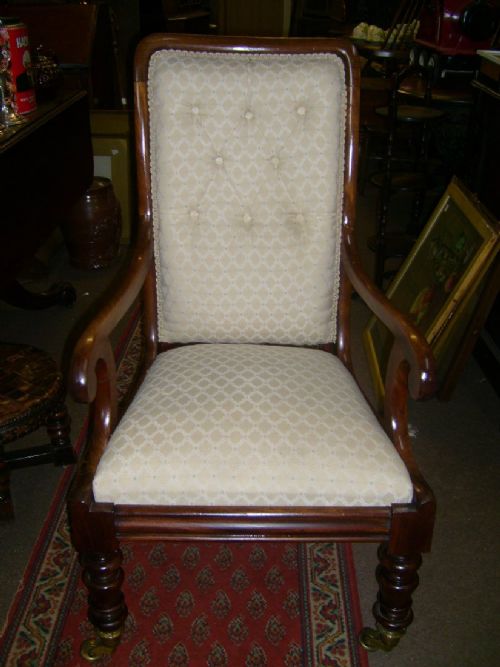 Victorian  Mahogany Arm Chair
