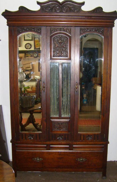 Edwardian Walnut Wardrobe