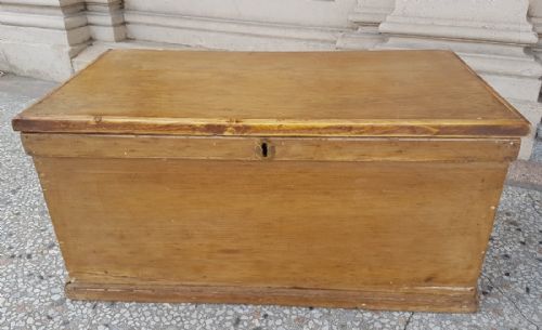 Antique  Pine Blanket Box