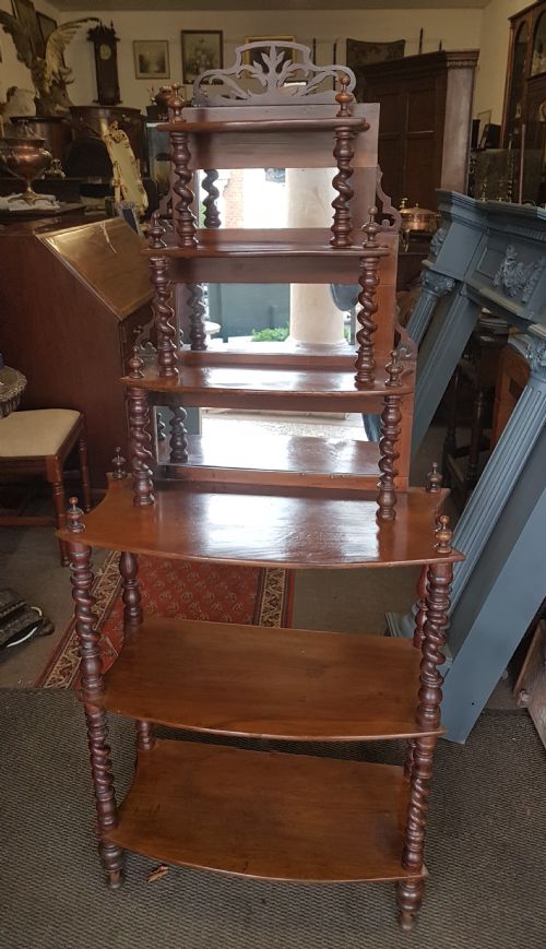Victorian Walnut Whatnot