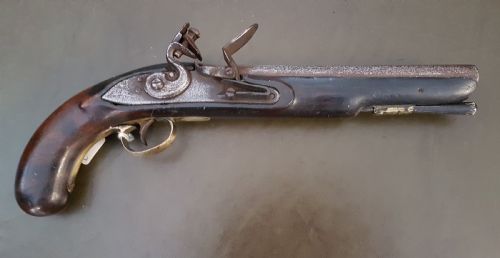 antique flintlock pistol - CATEGORY: ANTIQUE MISCELLANEOUS - DATED 19TH CENTURY