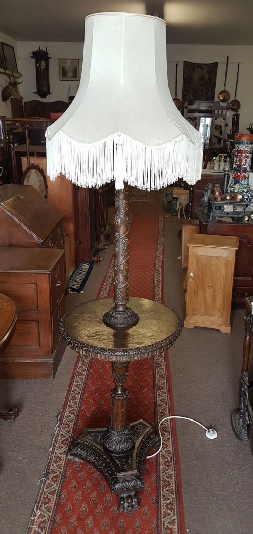Oak Lamp Standard