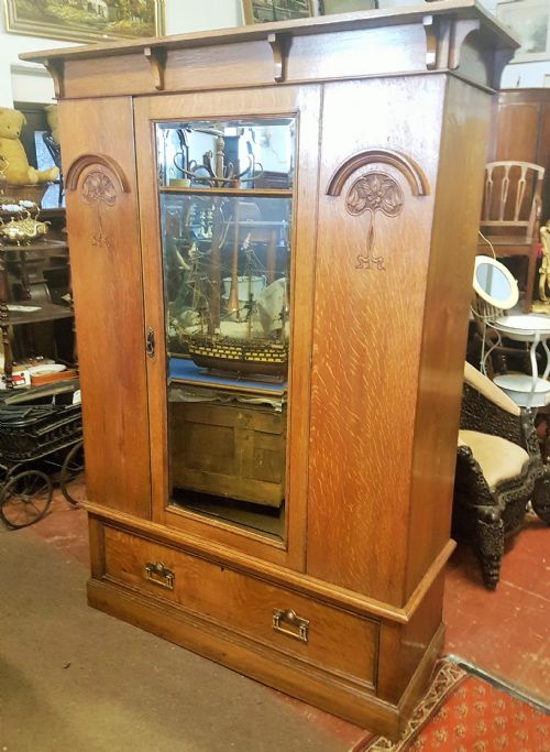 Antique Oak Wardrobe