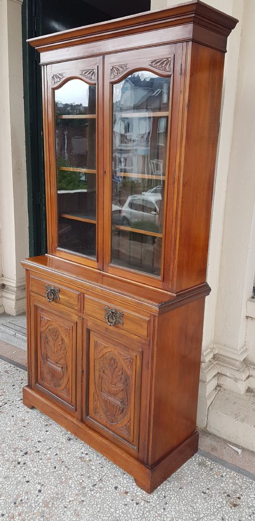 Antique Walnut Bookcase