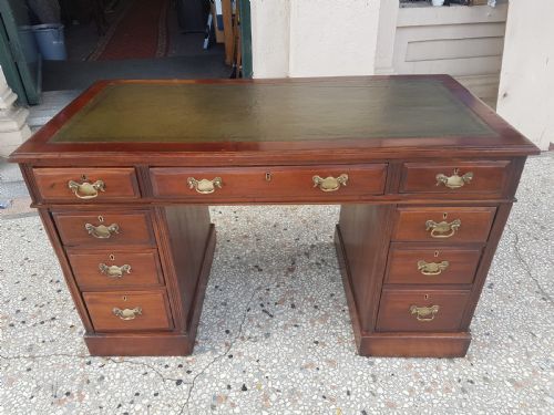 Edwardian Pedestal Desk