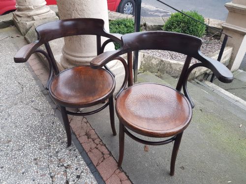 Antique Pair of Bentwood Armchair