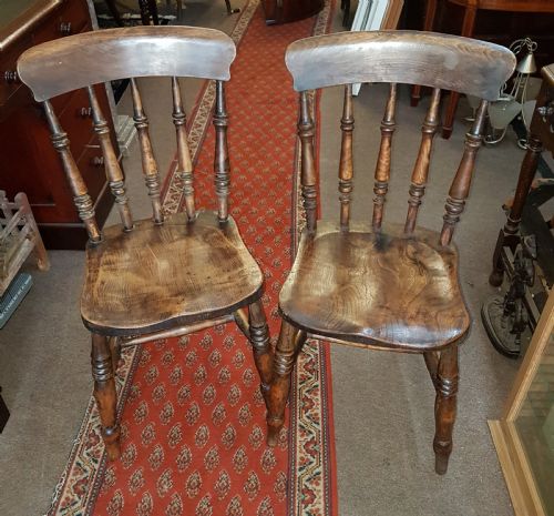 Pair of Antique Kitchen Chairs