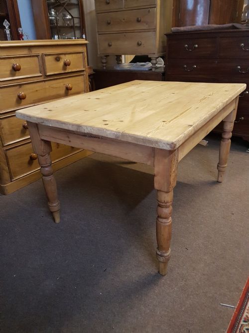 Victorian Pine Kitchen Table