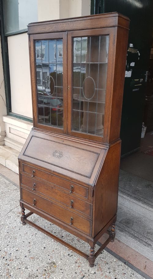 Antique  Bureau Book Case