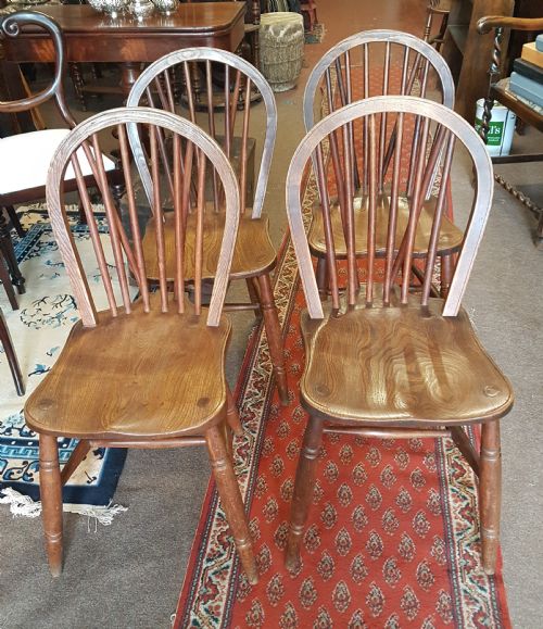 Antique Set of Four Kitchen /Dining Chairs