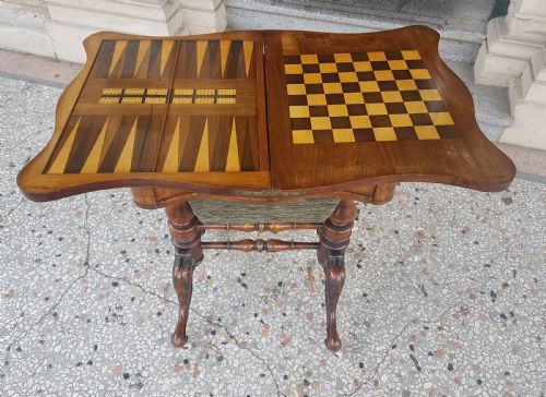 Victorian Walnut Games / Work Table