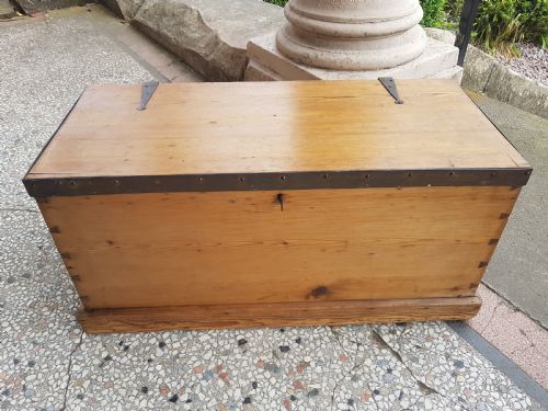 Antique Pine Blanket  Box /Chest
