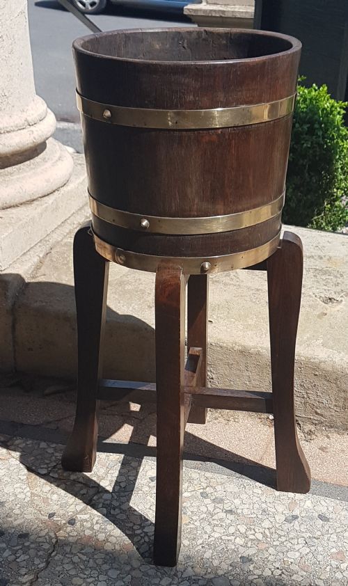 Antique Oak Planter