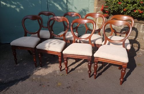 Set of Eight Victorian Chairs