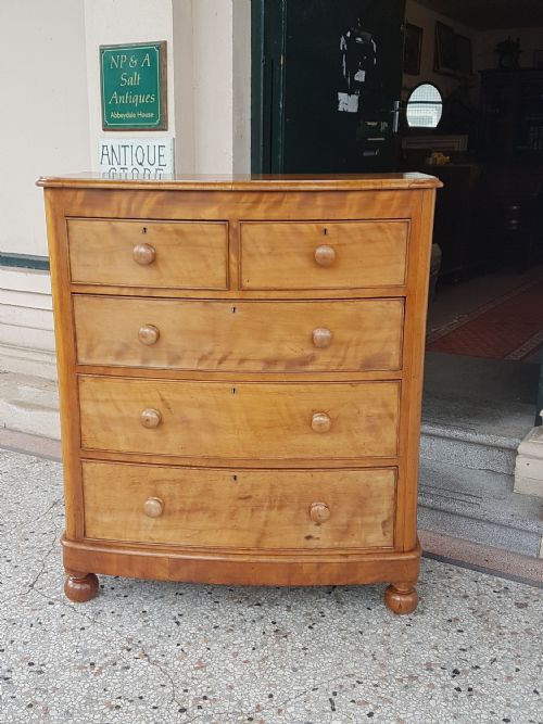 Antique Satin Birch Chestof Drawers