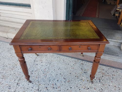 Victorian Leather Top Writing Desk